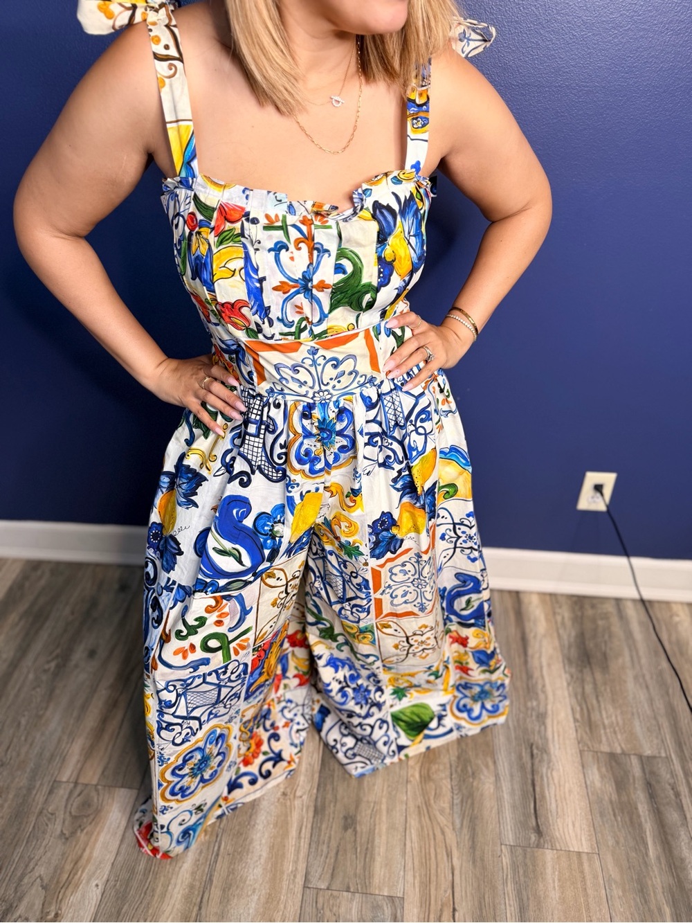 Dolce & Gabbana jumpsuit! New Majolica print jumpsuit, perfect for summer!